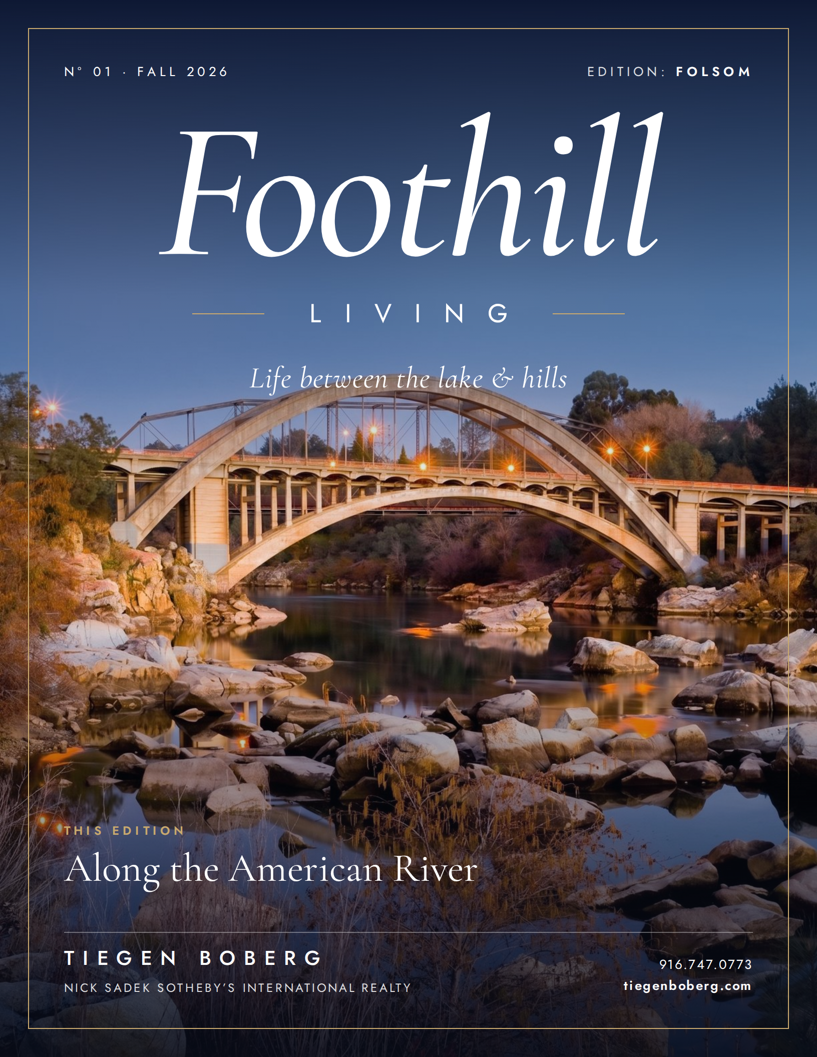 Foothill Living &mdash; Folsom Edition cover, Along the American River